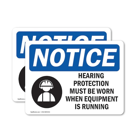 Signmission 3.5 in Height, 5 in Width, Vinyl Decal, Rectangle OS-2PACK-NS-D-35-L-13373